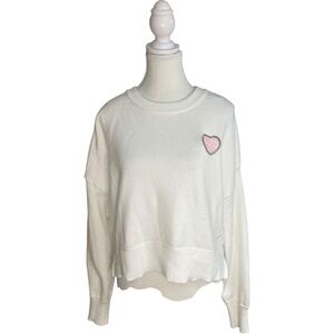 Jessica Simpson Heart Sweater White Ivory